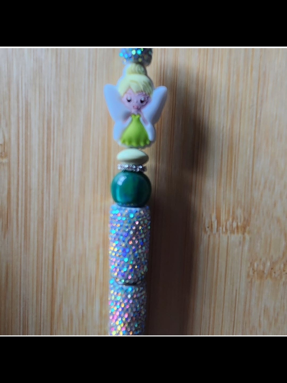 Fairy Top Glitter Pen in Green and Iridescent